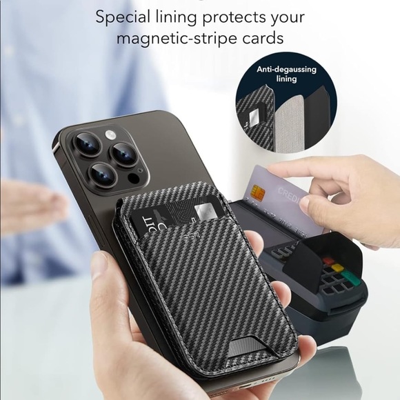 ESR Magnetic Wallet, Compatible with MagSafe w/ Adjustable Stand. - Picture 4 of 6